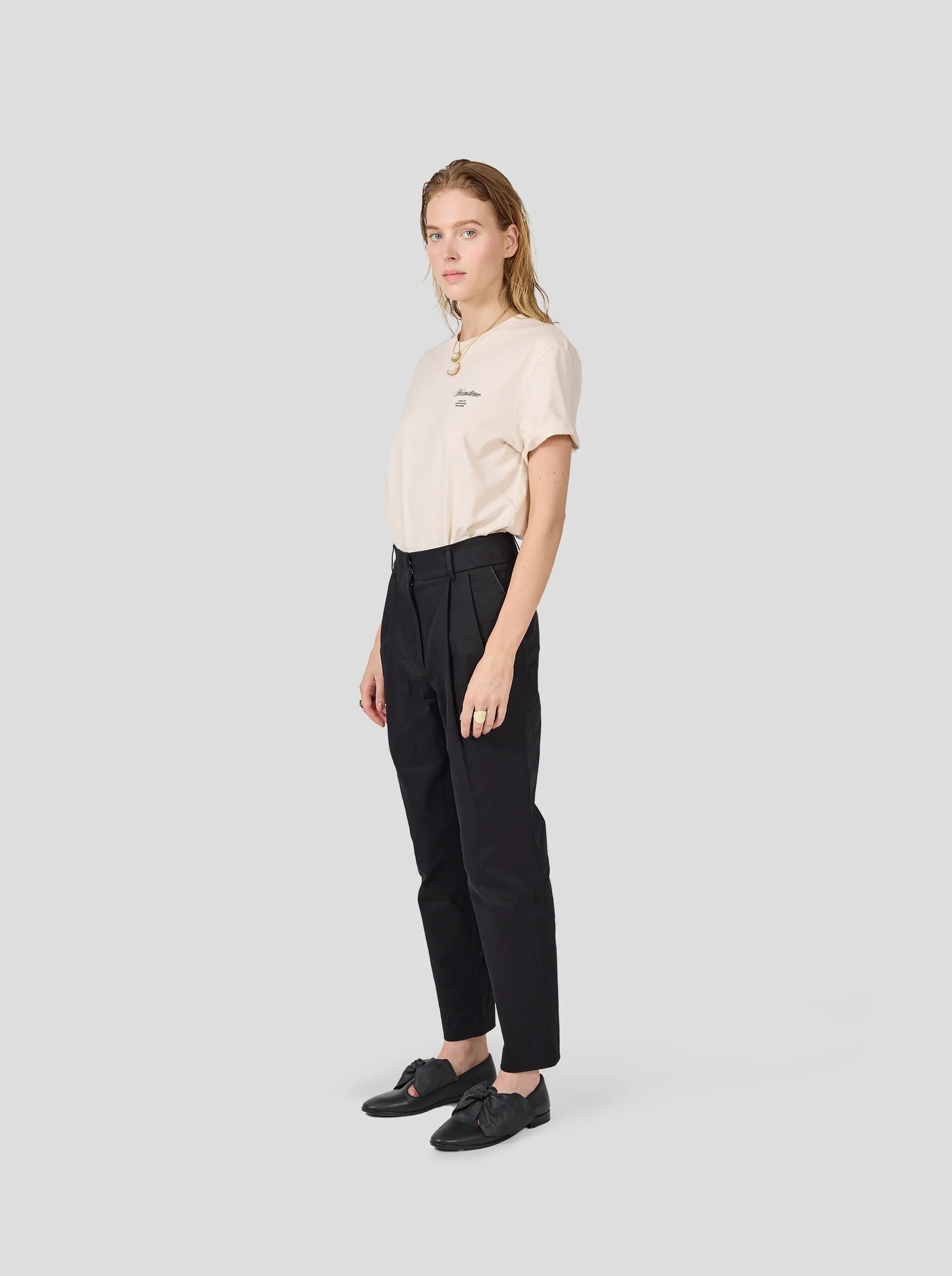 Pantalon Gabriel En Coton Noir