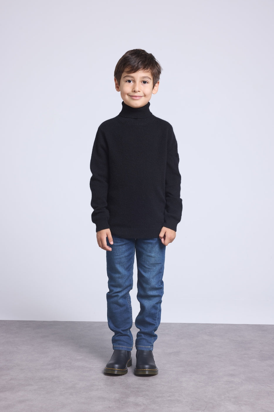 Roll-Neck Jumper Blush - Black - Children