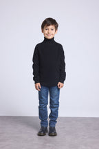Roll-Neck Jumper Blush - Black - Children