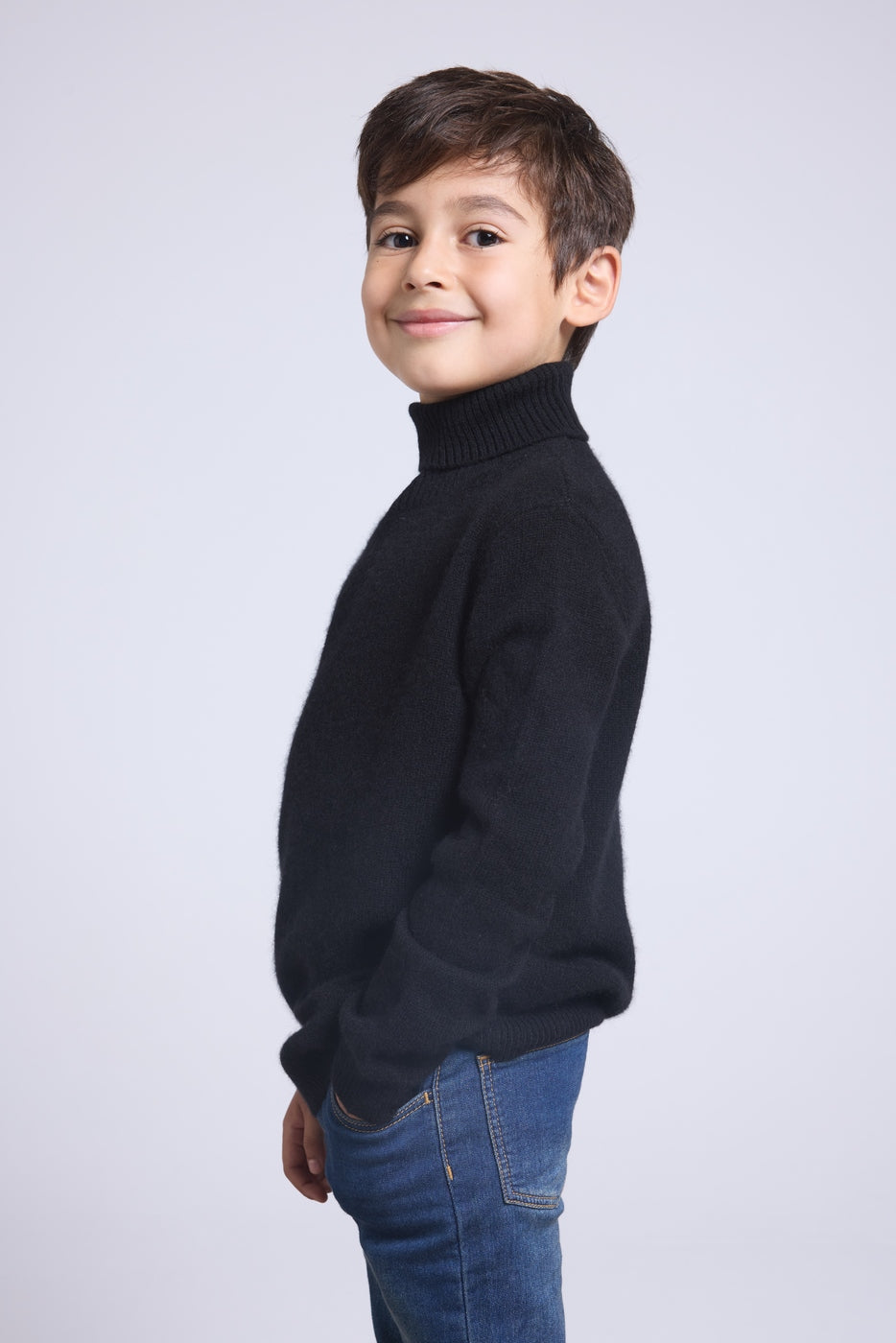 Roll-Neck Jumper Blush - Black - Children