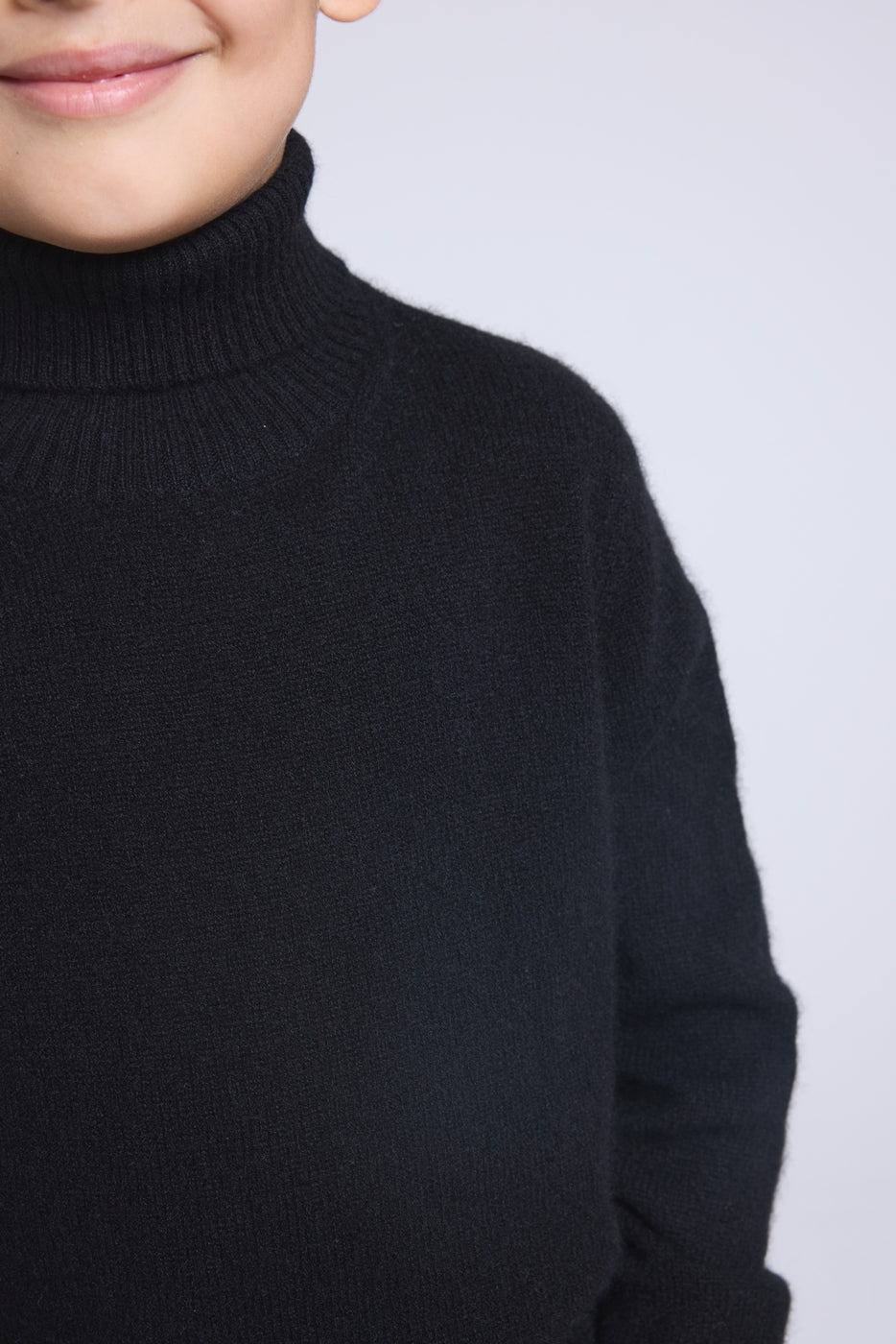 Roll-Neck Jumper Blush - Black - Children