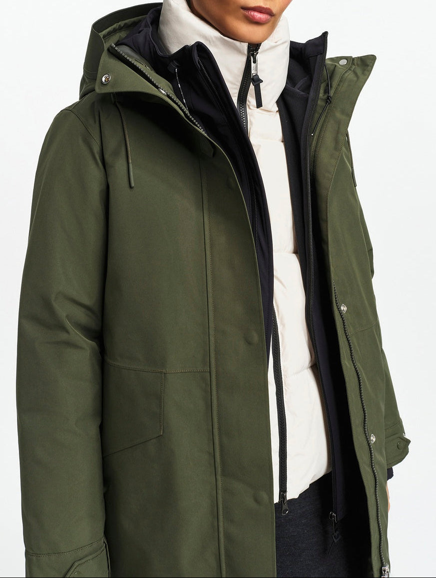 Parka trapuntato - Verde avocado - Donna
