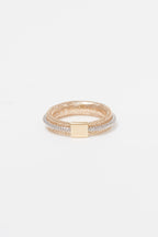 "Matera" Ring - Bicolour Yellow Gold