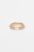 Anillo “Matera” Oro amarillo bicolor 375/1000