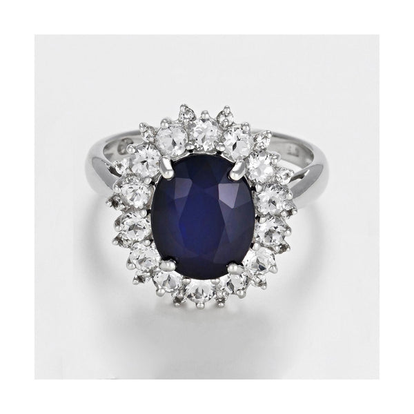 “Blue Sun” Ring – 375/1000 White Gold