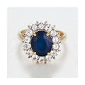 Anillo “Sol Azul” – Oro amarillo 375/1000