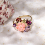 Anillo "Jardín Inglés" A0.35/1 Ram1.2/2 G0.3/6 P0.13/1 Rh0.95/1 Wt0.24/6 Nácar