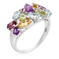 "Tutti Frutti" ring A0.6/3 C0.36/2 P0.35/2 Rh0.42/3 T0.66/3 - 375/1000 White Gold