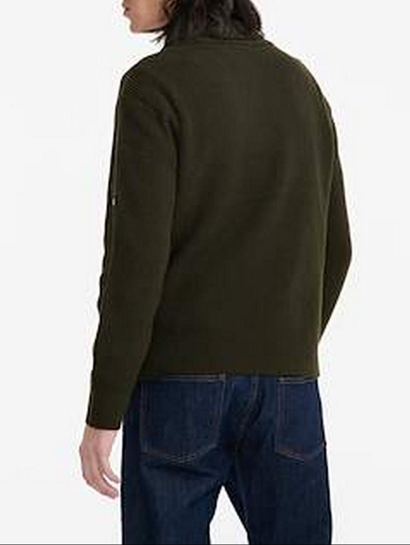 Pull 1/2 Zip - Algue - Homme
