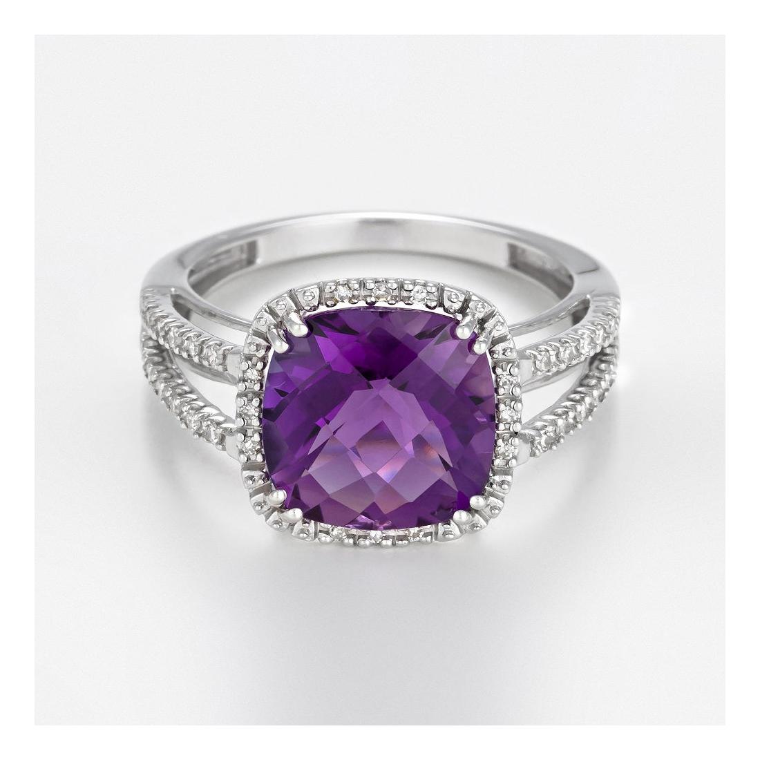 Ring "Divine Améthyste 10" Diamant 0,10Ct/32 + Amethist 4/1