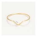 Bague "Pudeur"  Diamants 0,01Ct/1