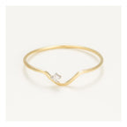 Bague "Pudeur"  Diamants 0,01Ct/1