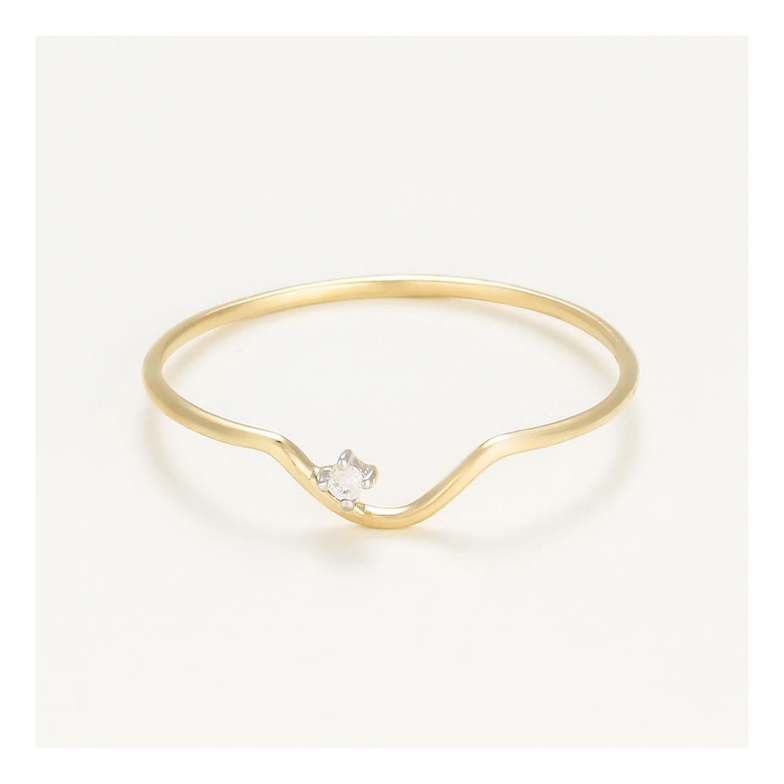 Bague "Pudeur"  Diamants 0,01Ct/1
