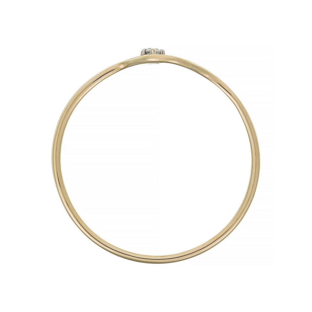 Anillo "Modesty" D0.01Ct/1 - Oro amarillo 375/1000