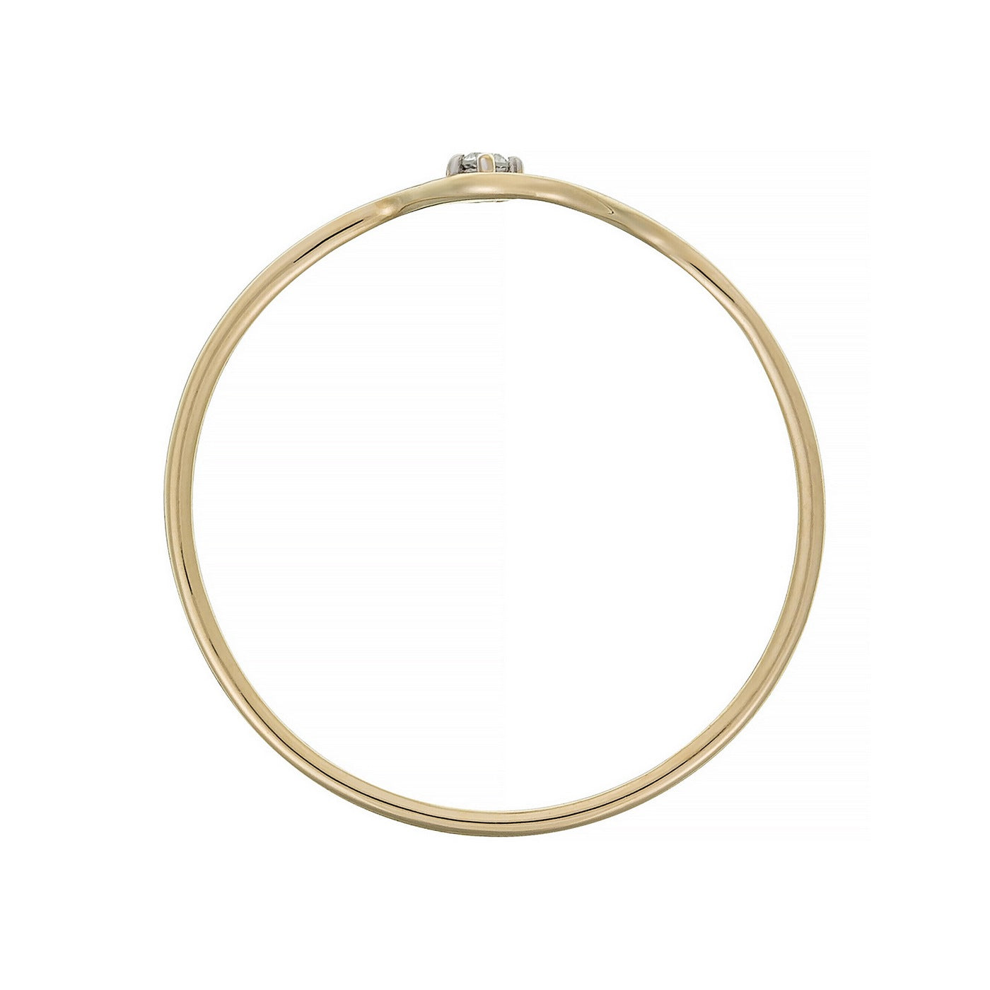 Anillo "Modesty" D0.01Ct/1 - Oro amarillo 375/1000