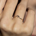 Anillo "Modesty" D0.01Ct/1 - Oro amarillo 375/1000
