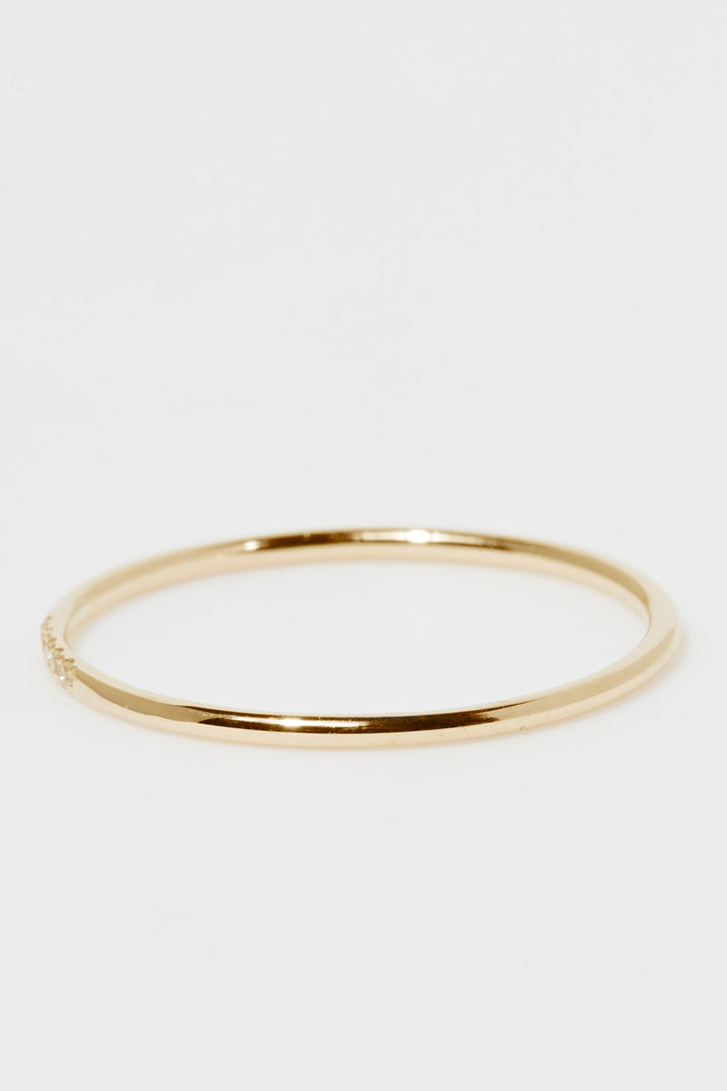 Pierścionek "Obrączka Humilité" Diamenty 0,02 ct/5