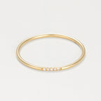 “Alliance Humility” Ring Diamonds 0.02Ct/5 – Yellow Gold