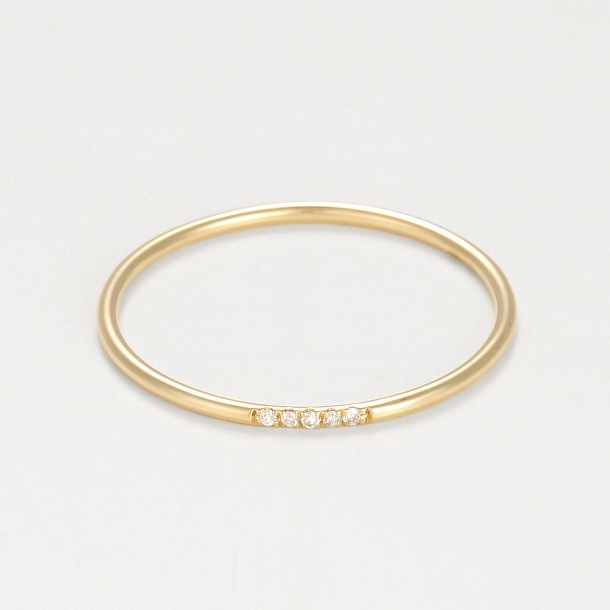 “Alliance Humility” Ring Diamonds 0.02Ct/5 – Yellow Gold