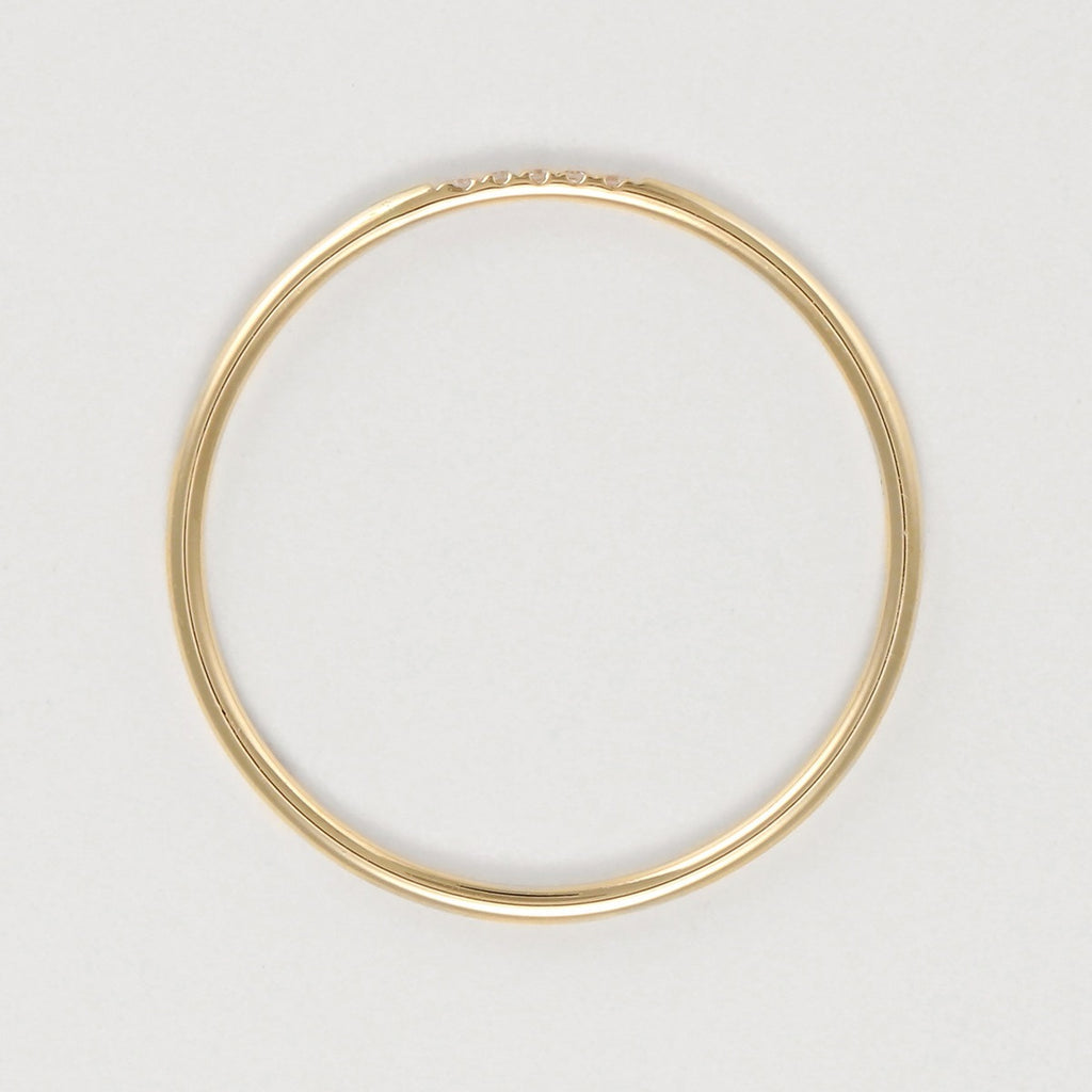 “Alliance Humility” Ring Diamonds 0.02Ct/5 – Yellow Gold