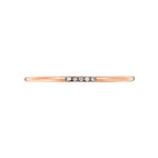 Ring "Alliance Humility" D0.02Ct/5 - 375/1000 Rose Gold