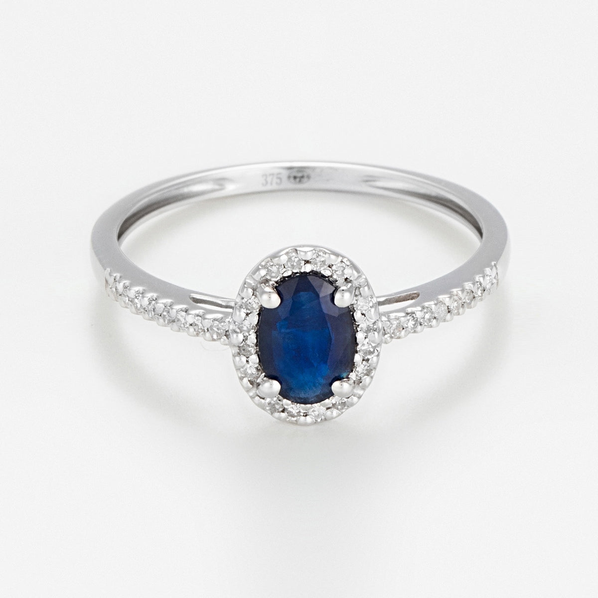 “Royal Blue” Ring Diamonds 0.1/32 Sapphire 0.74/1 – White Gold
