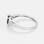 “Royal Blue” Ring Diamonds 0.1/32 Sapphire 0.74/1 – White Gold