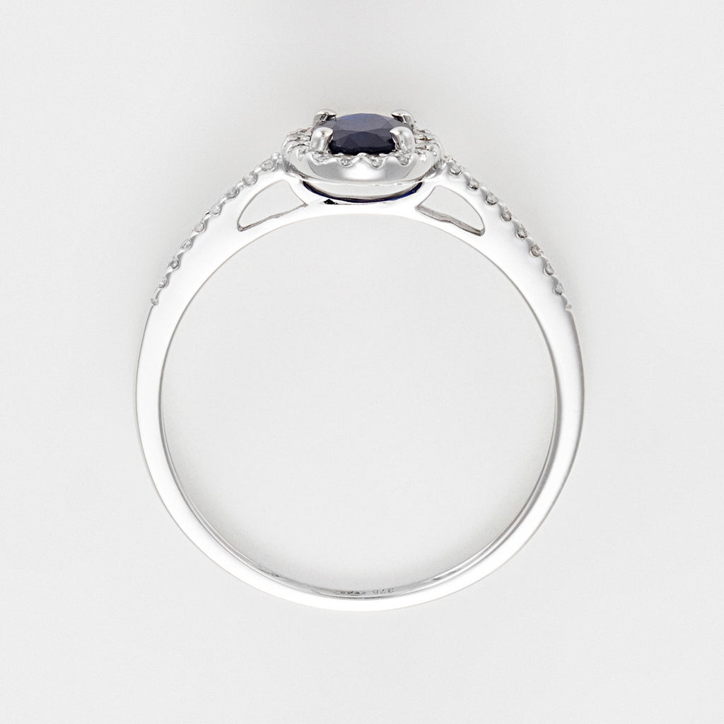 “Royal Blue” Ring Diamonds 0.1/32 Sapphire 0.74/1 – White Gold