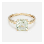 Bague "Prasiolite Unique"  Améthyste Verte