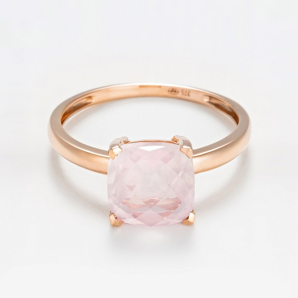 Anillo "Cuarzo Único" Cuarzo Rosa 2.10Ct/1 - Oro Rosa