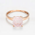 Anillo "Cuarzo Único" Cuarzo Rosa 2,10Ct/1