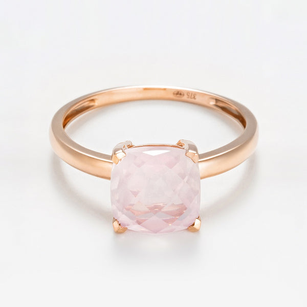 Anillo "Cuarzo Único" Cuarzo Rosa 2,10Ct/1