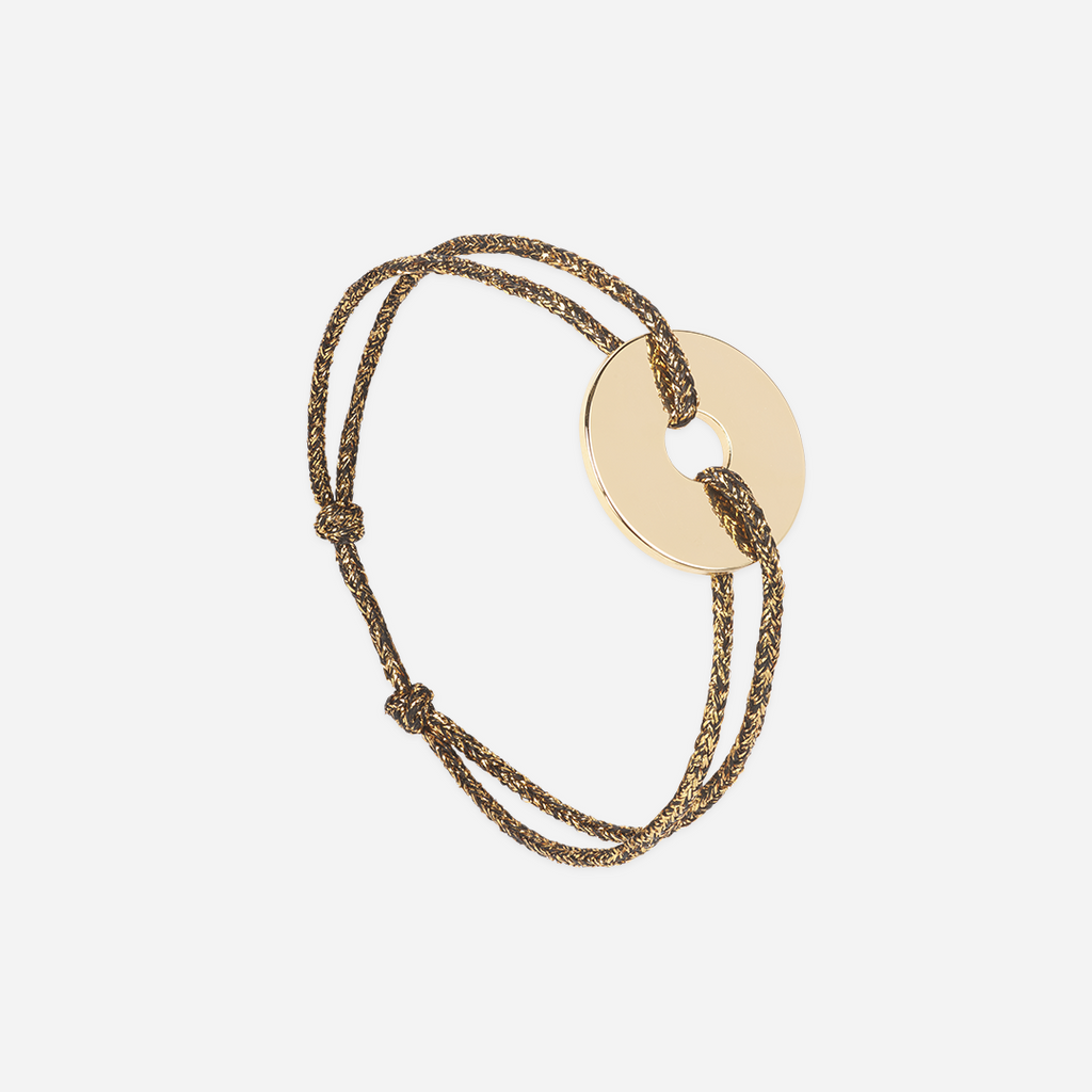 Bordée Bracelet - Glittering Black Gold