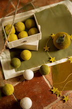 Caja De 6 Bolas De Navidad - Harmonie Chartreuse