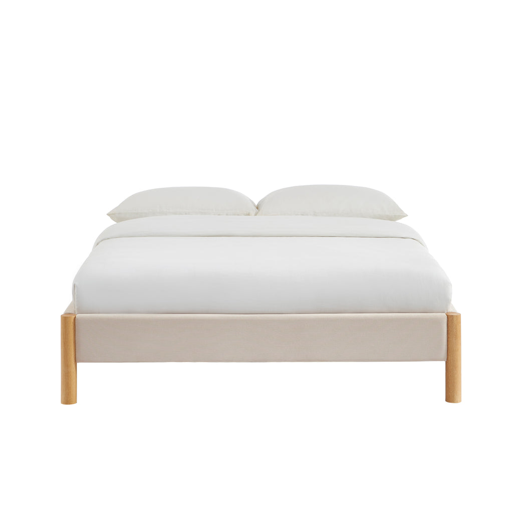 Bowi - Seng - Beige fløjl