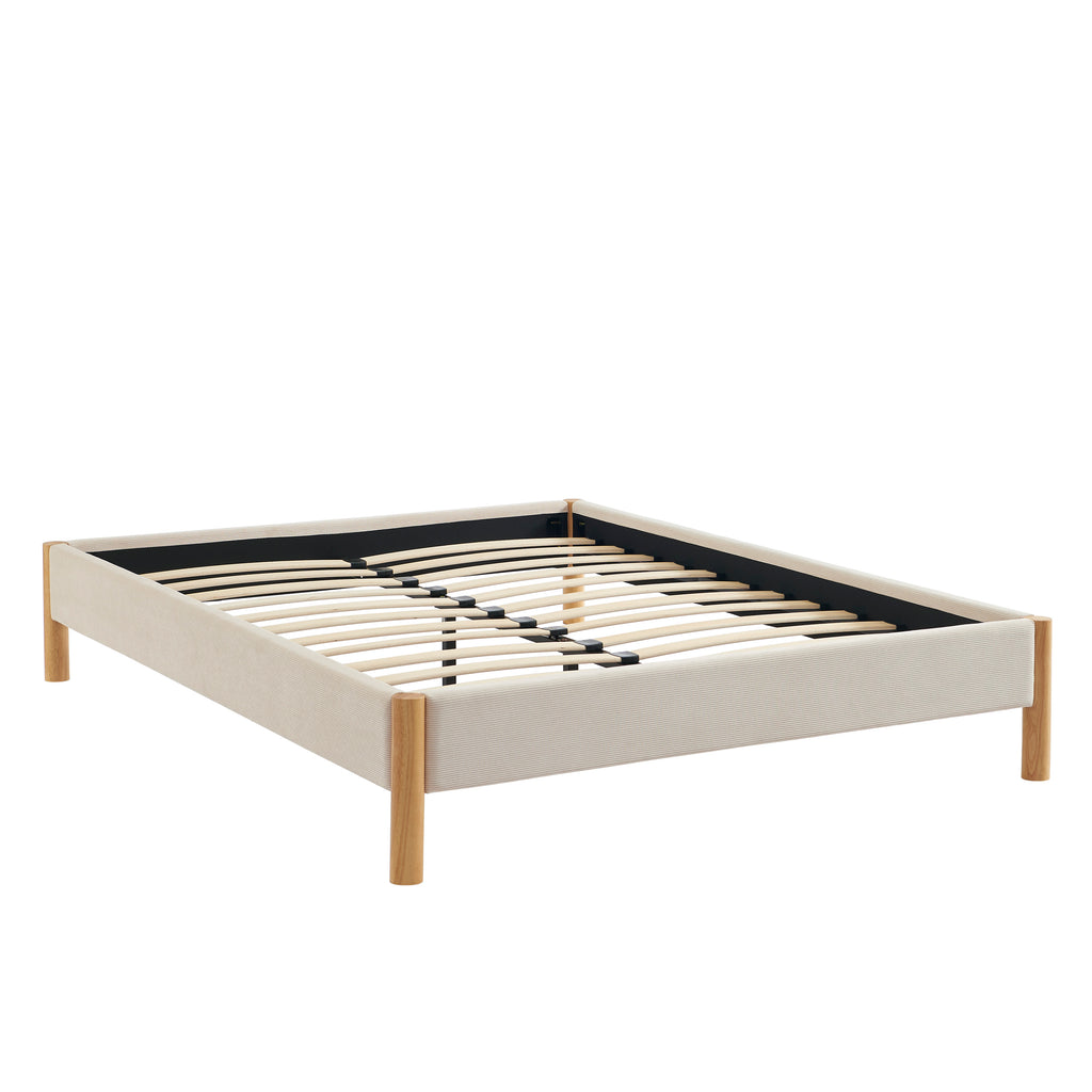 Bowi - Seng - Beige fløjl