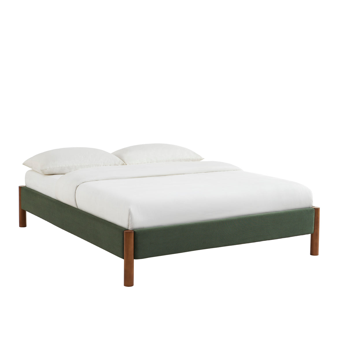 Bowi - Bed - Ribfluweel kaki