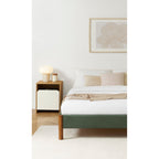 Bowi - Bed - Ribfluweel kaki
