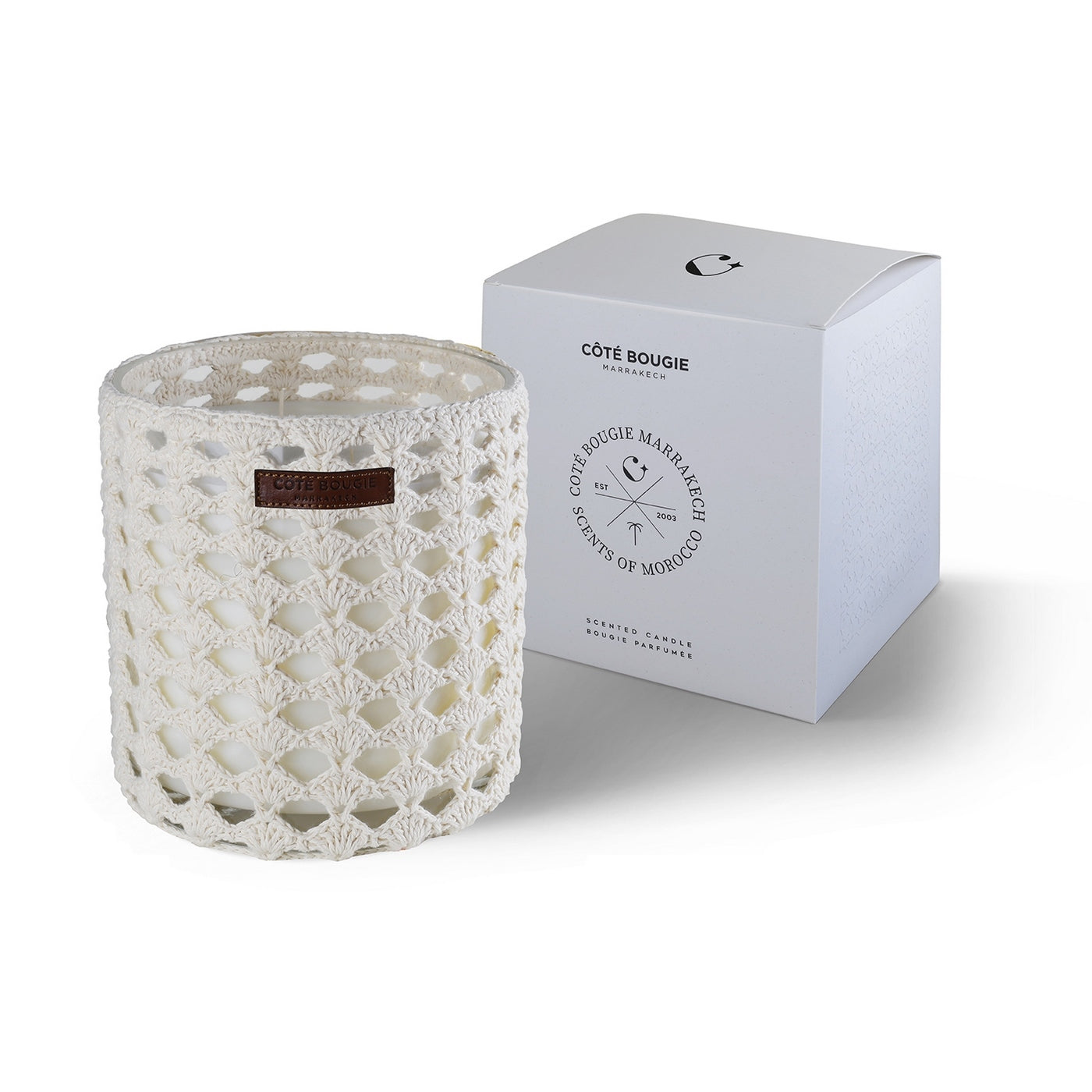 Bougie Macrame - Figuier - Beige