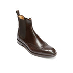 Botines Chelsea con puntera perforada - Marrón oscuro - Hombre