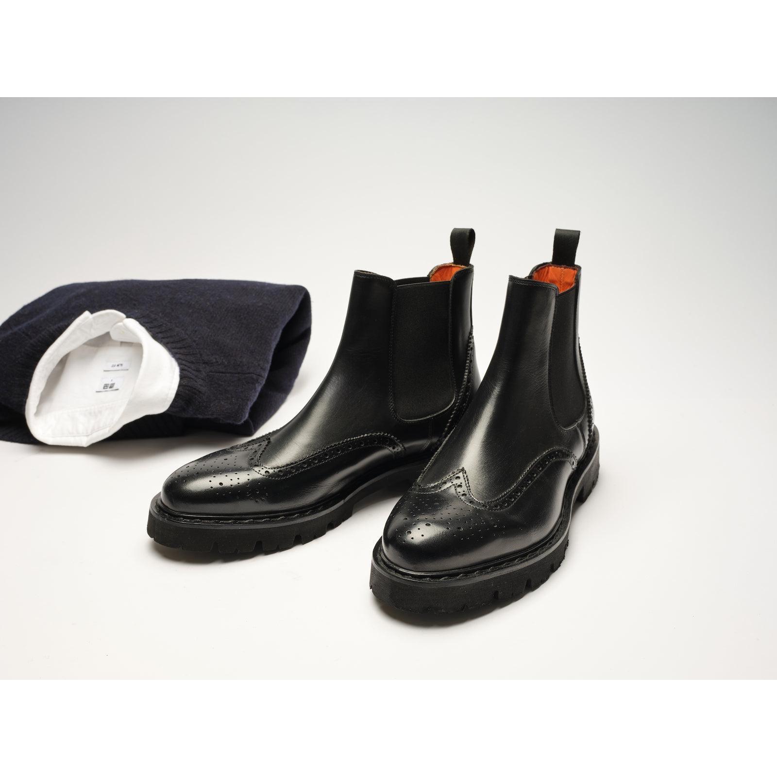 Botas Chelsea Wingtip - Negro - Hombre