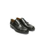 Monk Strap de punta recta - Marrón oscuro - Hombre
