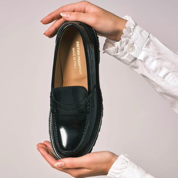 Mocasín Penny - Negro - Mujer