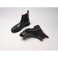 Chelsea Boots with Brogue Toe - Black - Women