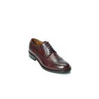 Zapatos Derby con puntera perforada larga - Burdeos - Mujer