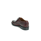 Zapatos Derby con puntera perforada larga - Burdeos - Mujer