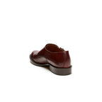 Zapatos Monkstrap con puntera recta - Burdeos - Mujer