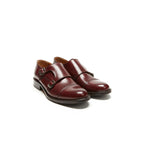 Zapatos Monkstrap con puntera recta - Burdeos - Mujer