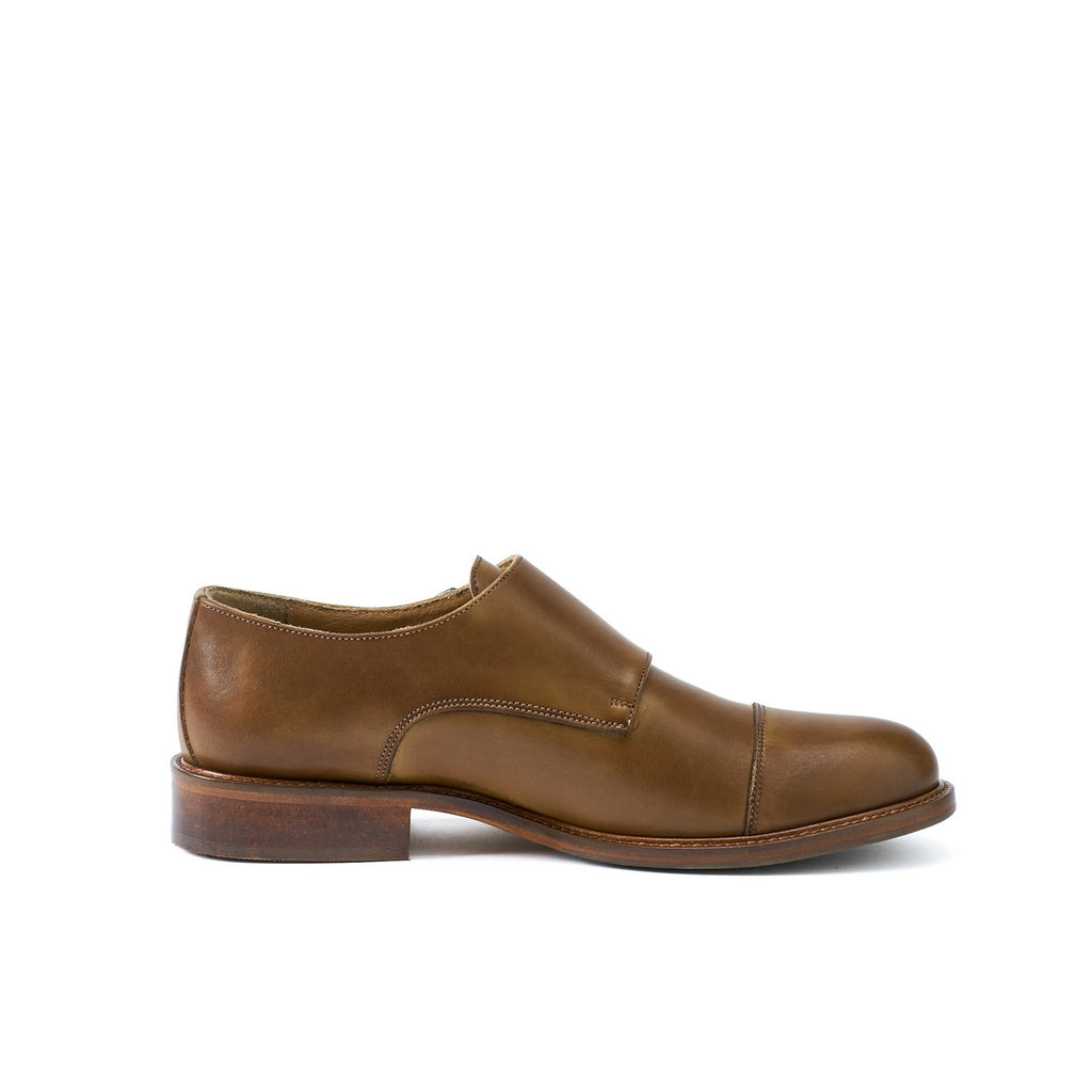 Monk Strap À Bout Droit - Kaki - Femme