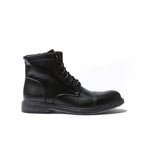 Botines Derby De Puntera Recta - Negro - Hombre